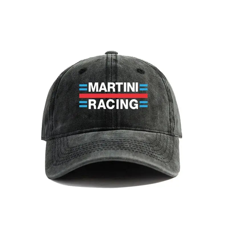 Martini Racing Baseball Caps Distressed Hats Cap Men Women Retro