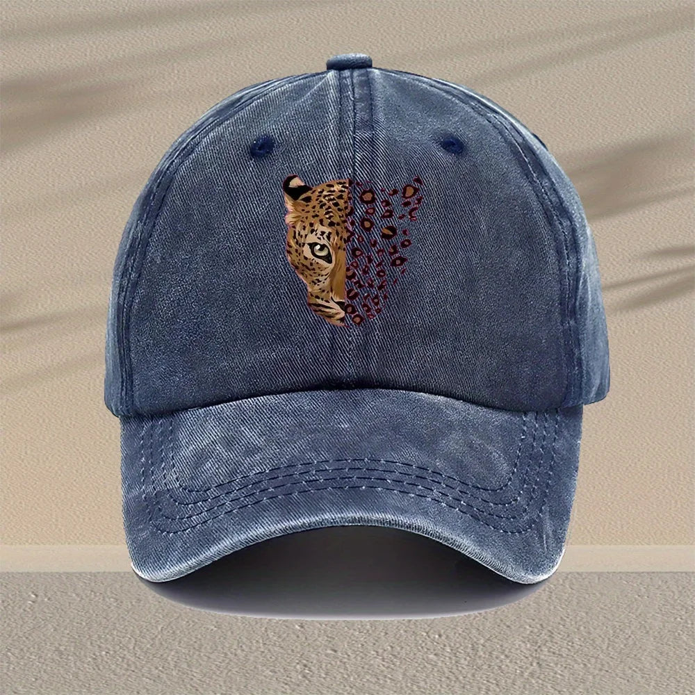 Men's Leopard Print Baseball Cap - Adjustable