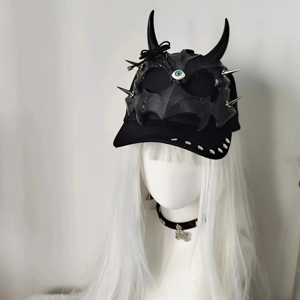 Y2K Wolf Ears Tusk Devil Horns Women's Men