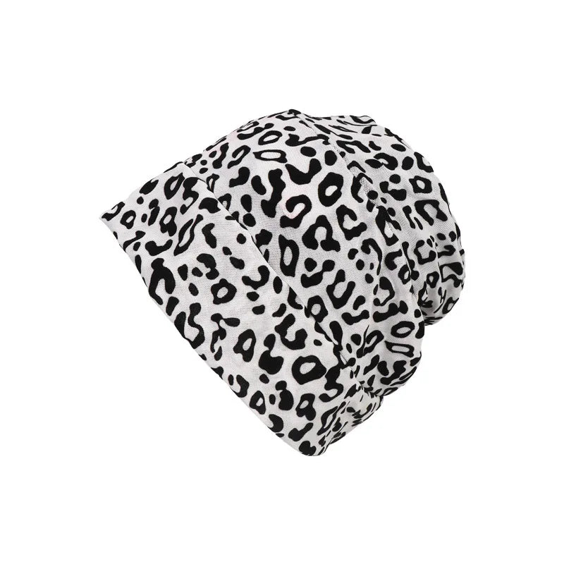 American Leopard Print Pullover Short Brim Stacking Hat