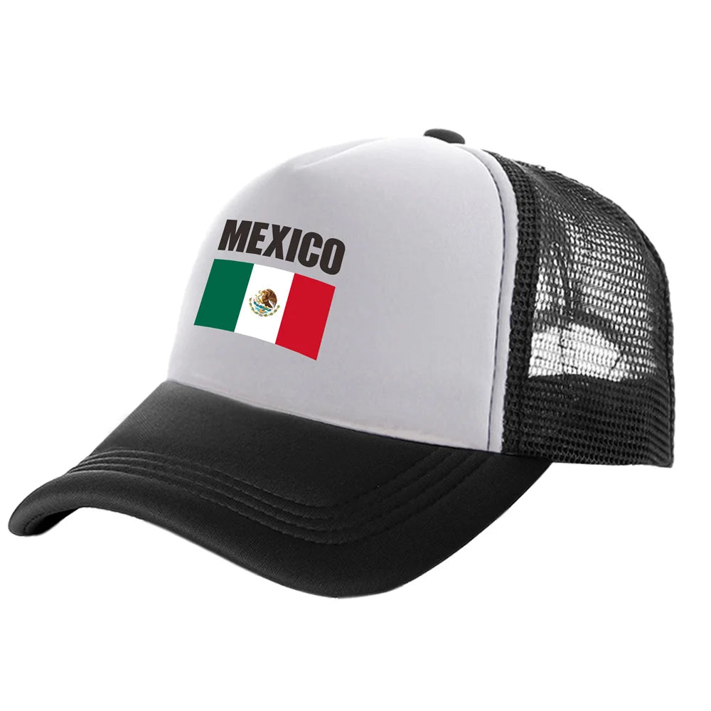 Mexico Trucker Cap Men Cool Mexico National Hat Baseball Cap Cool Summer Unisex Mesh Net Caps
