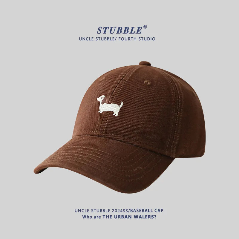 Unisex Original Design Embroidered Sausage Dog Baseball Cap