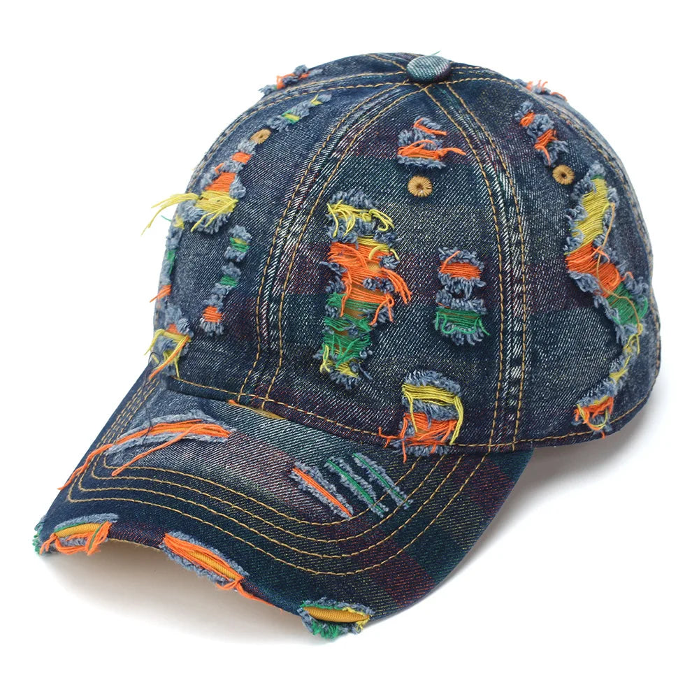 Cowboy Frayed Colored Cotton Thread Beggar Hat