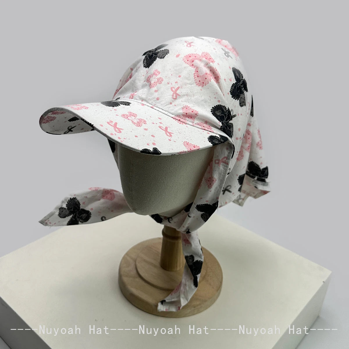Korean Plaid Butterfly Horse Bandhnu Visors Hats