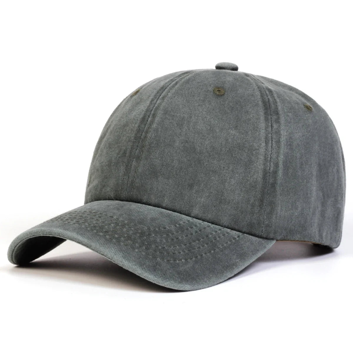 Unisex Light Washed Solid Color Baseball Caps Spring And Autumn