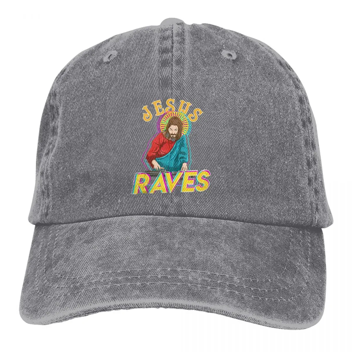 Raves Funny EDM Music Festival Party Christian DJ Gift Tank Top Baseball Cap Men Hats Women