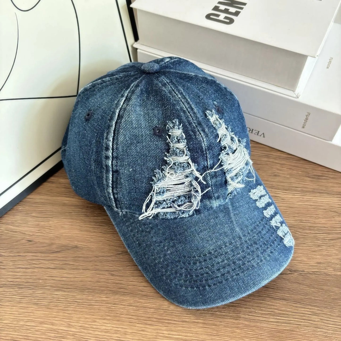 Denim Baseball Cap For Women And Men