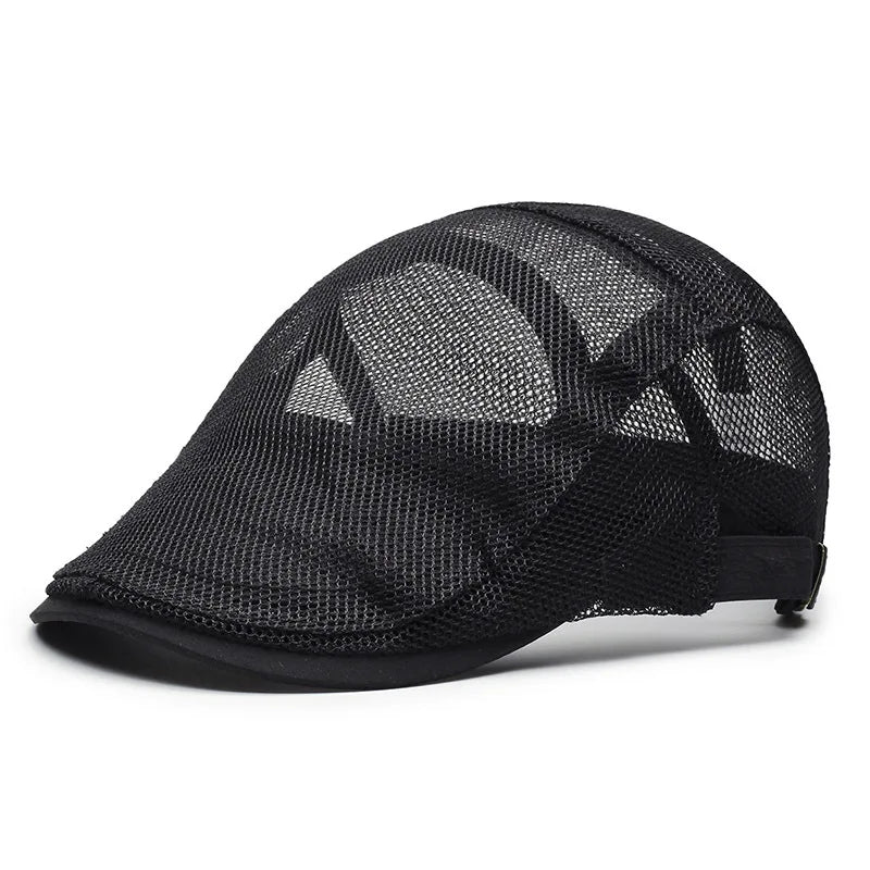 Summer Hollow Mesh Beret Breathable Sun Hat