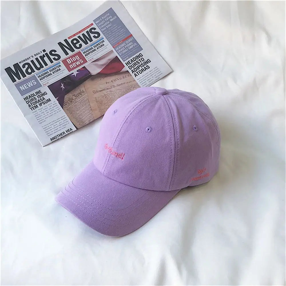 Korean New Fashion Letter Embroidery Baseball Cap
