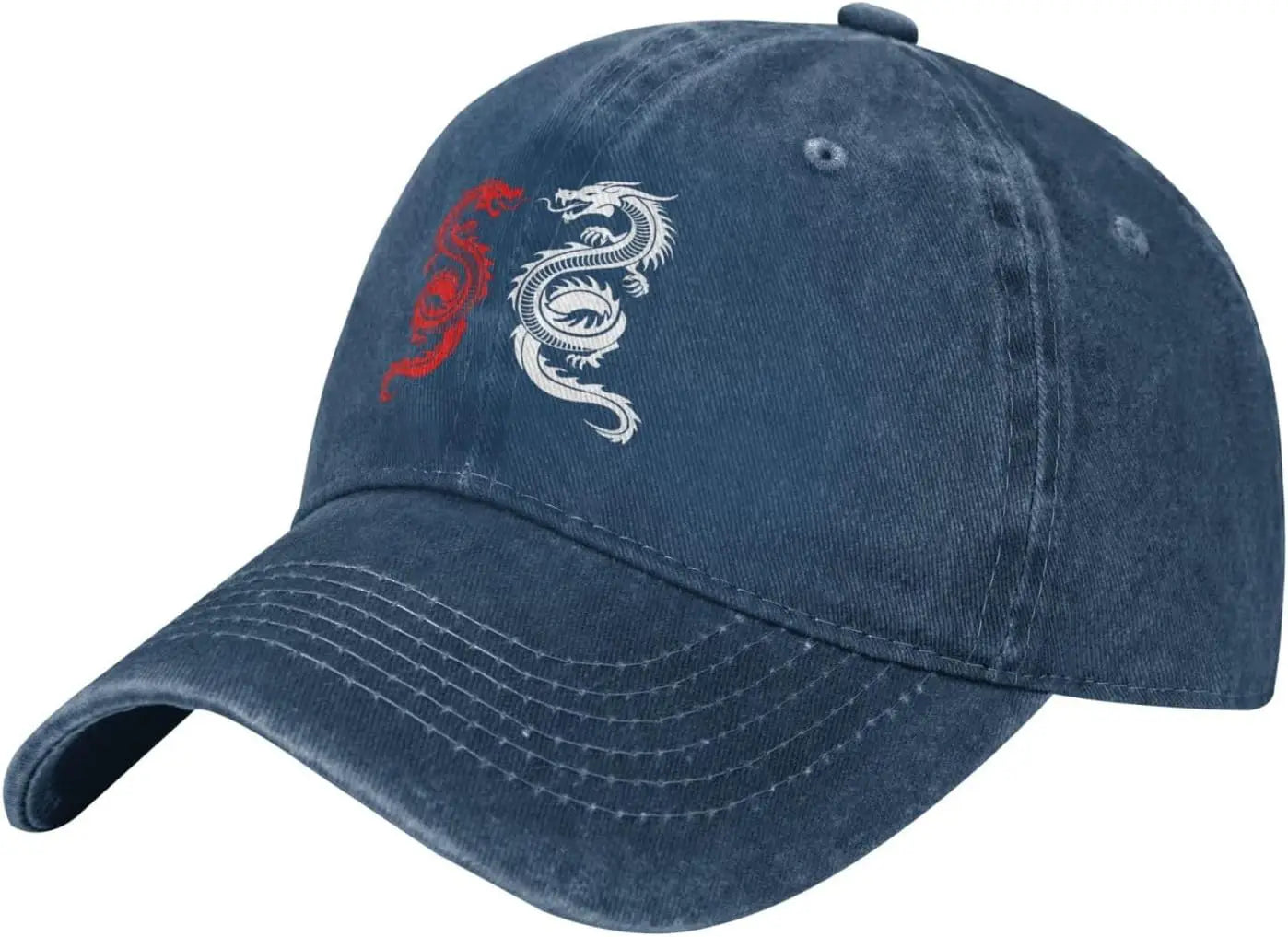Yin Yang Dragon Baseball Cap