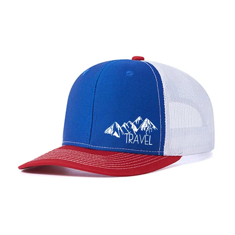 Unisex Summer Printed Hill Baseball Cap for Men Women