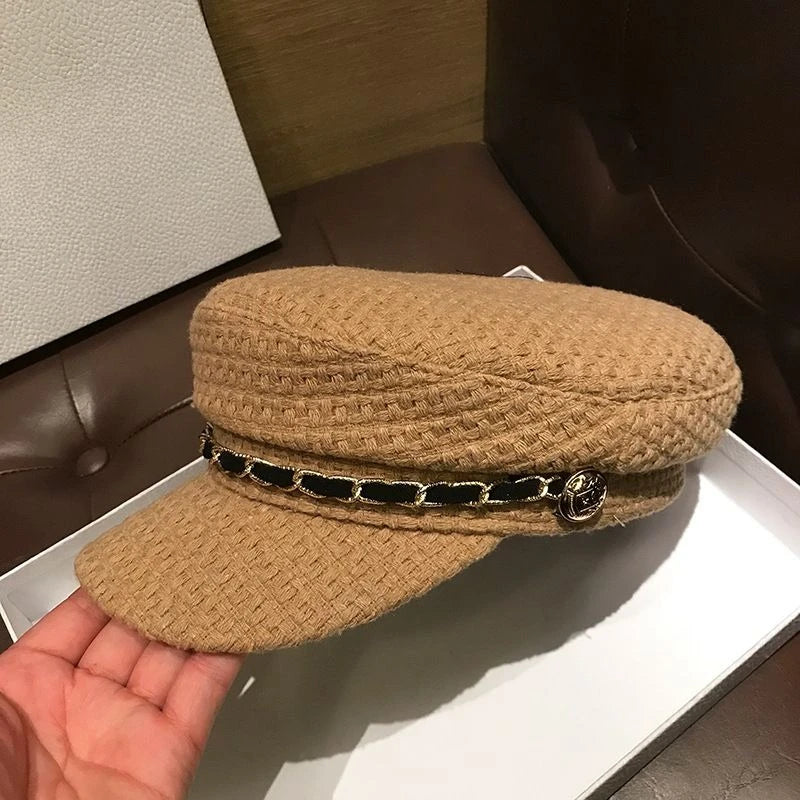 Fashion British Style Beret Hat For Women Duckbill Cap
