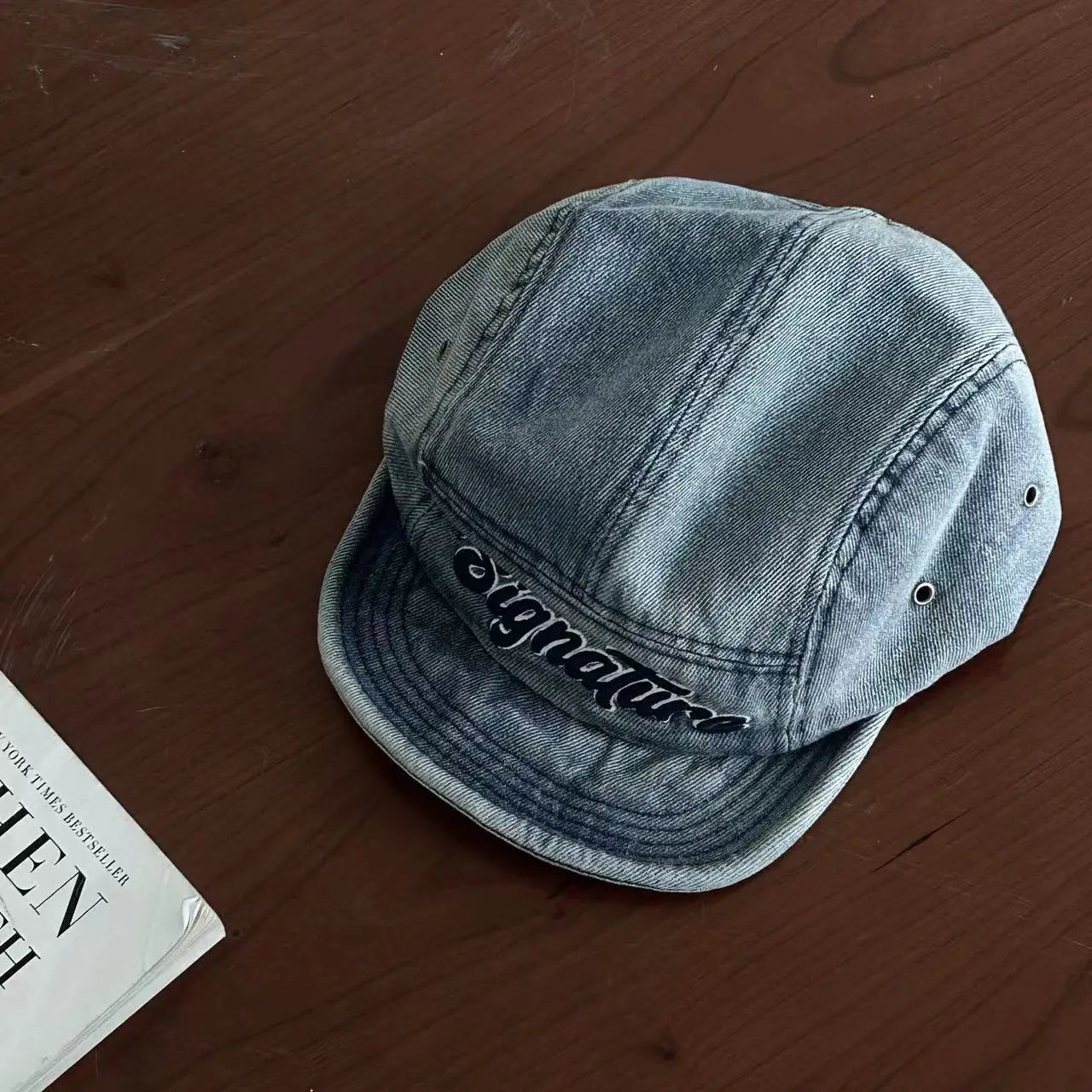 Workwear Denim Soft Brim Cap Short Brim Baseball Cap