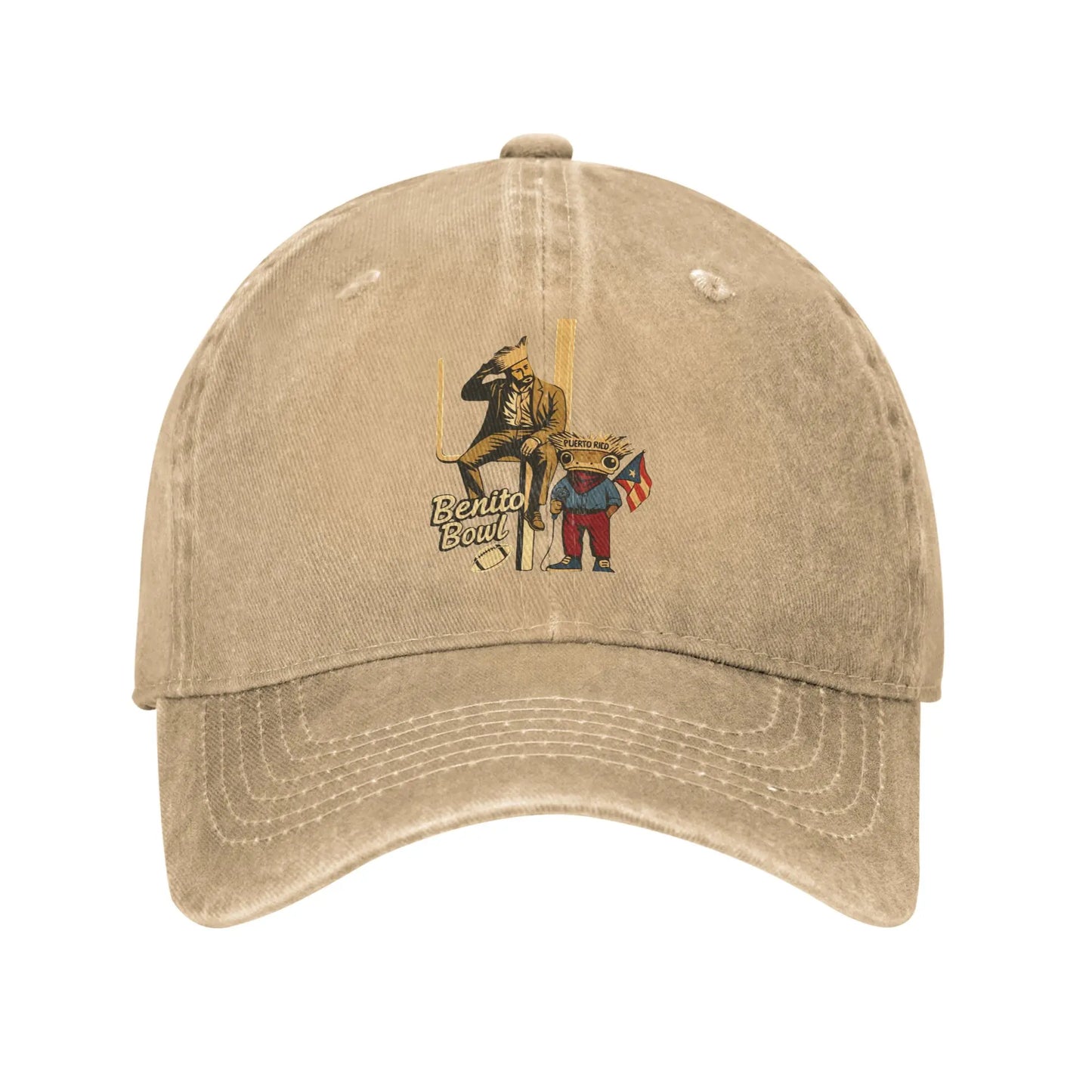 Bad Bunny Puerto Rican Flag Benito Bowl Sun Baseball Cap Women Men