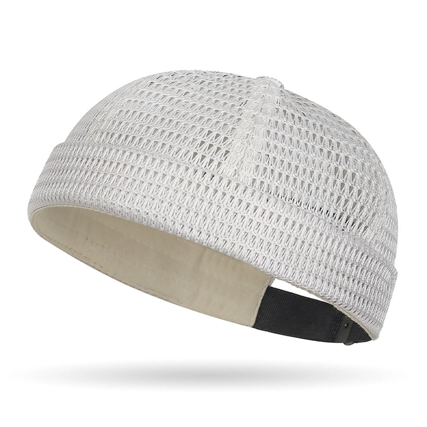 2026 Men's And Women's Large Mesh Breathable Brimless Melon Skin Hat