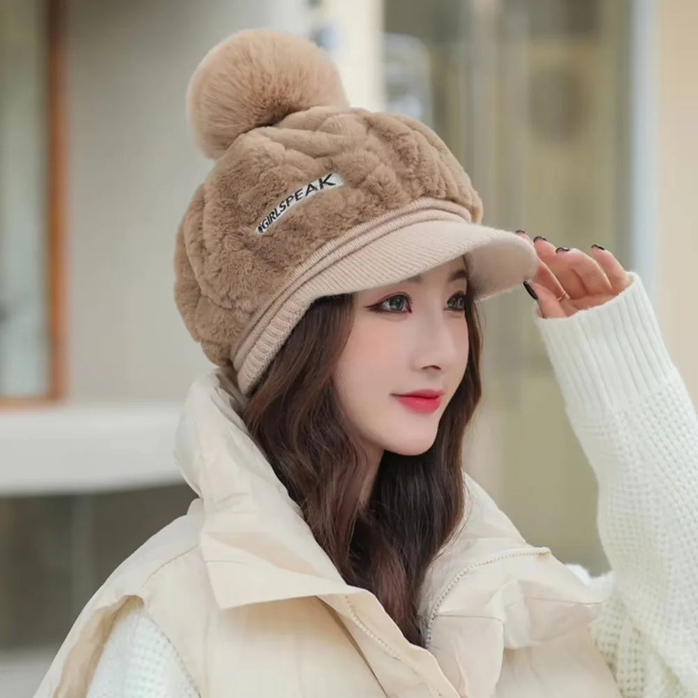 New Keep Warm Knitted Hat Windproof Thickened Ear Protection Hat