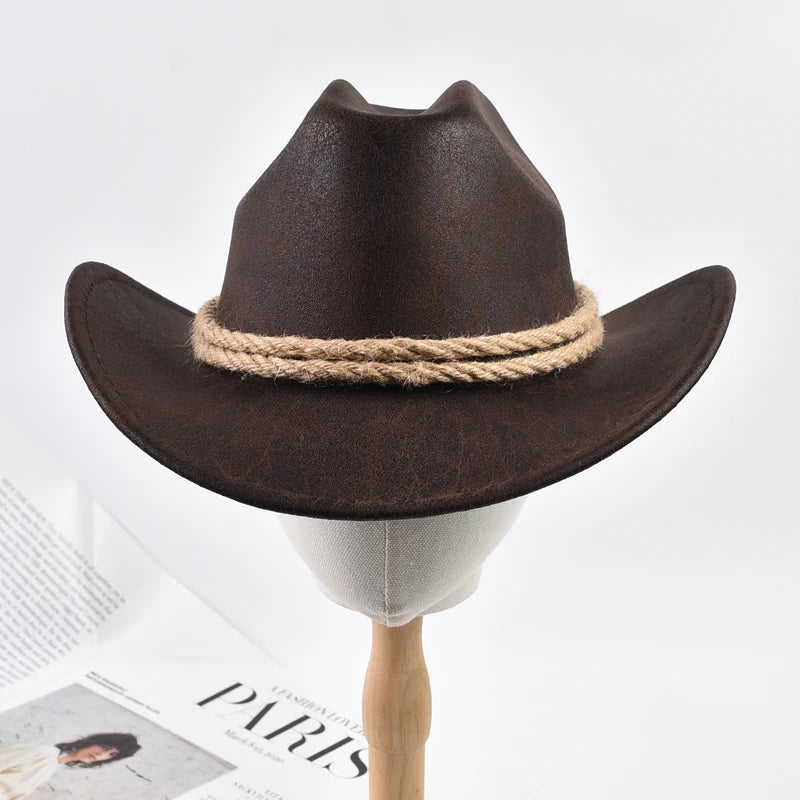New Vintage Roll Brim Western Cowboy Hats Outdoor