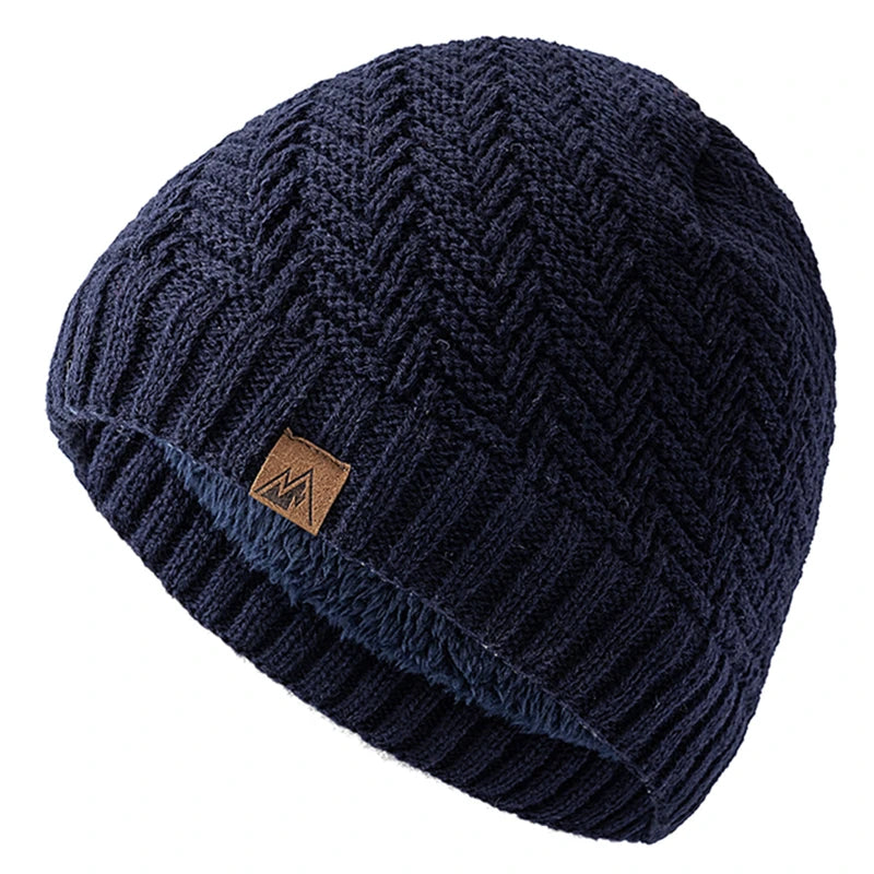Unisex Peak Labal Winter Hats Fashion Knitted Hats