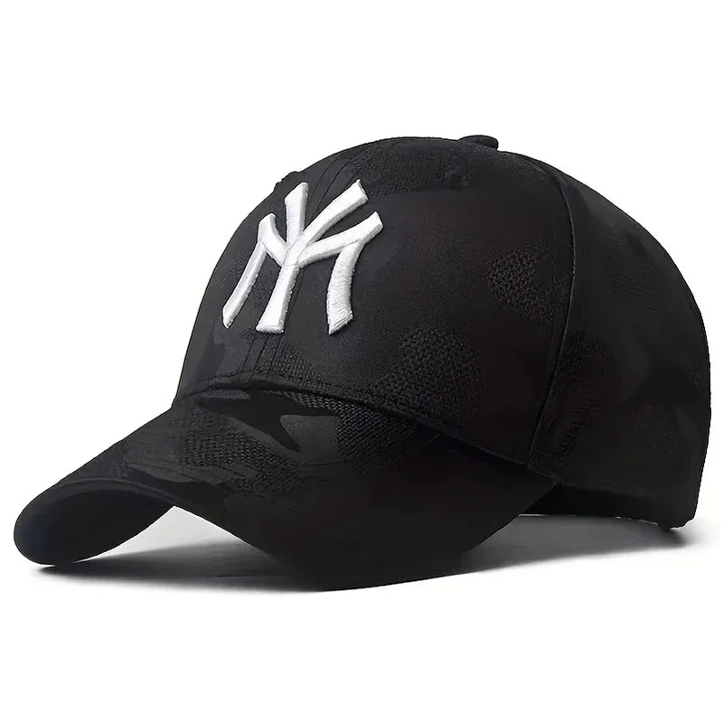 Unisex Letter Embroidery Camouflage Baseball Caps