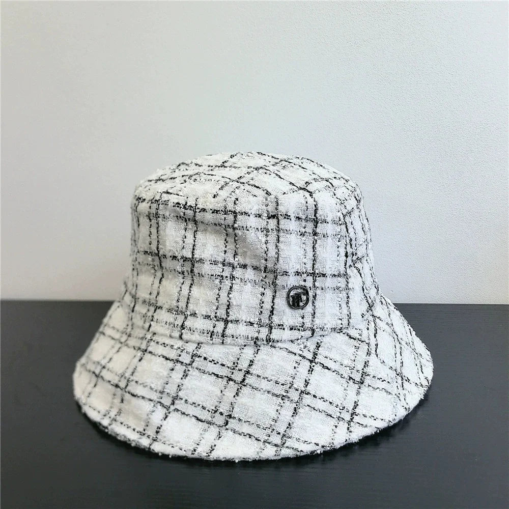 Women's Fashionable Checkered Fisherman's Hat