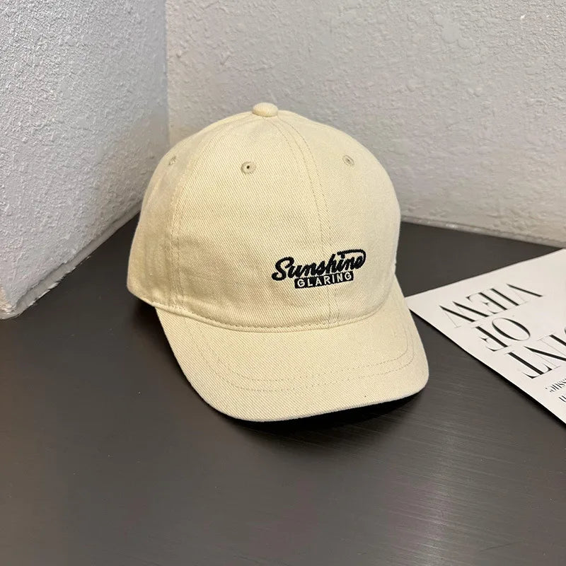 Retro Short Brim Men Baseball Cap
