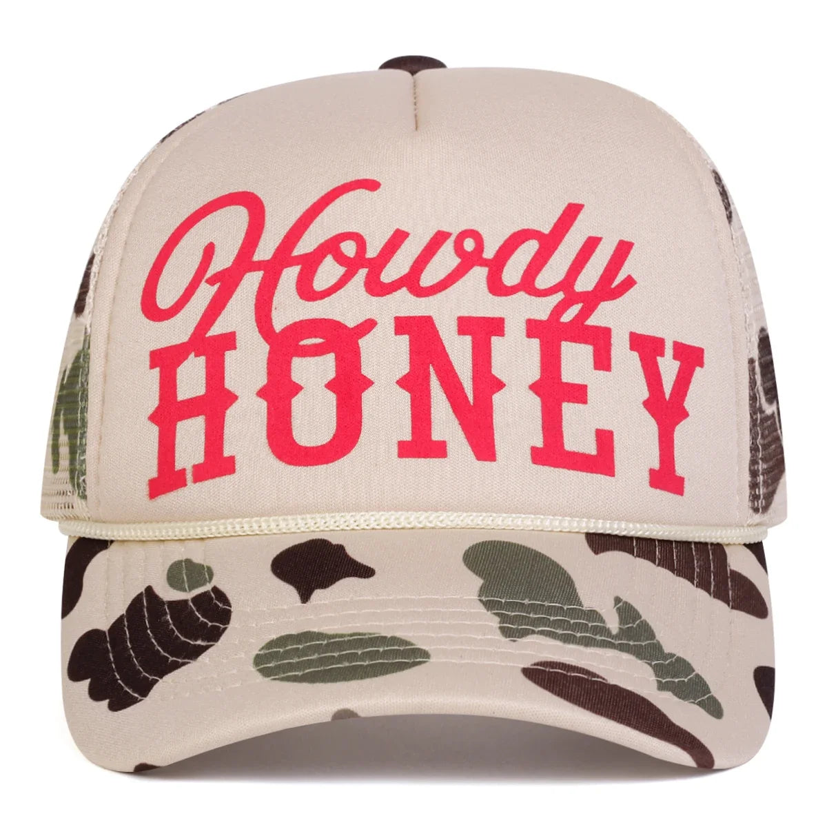 Unisex Howdy Honey Letter Printed Baseball Net Caps Spring and Summer