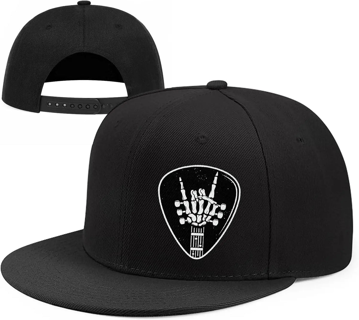 Flat Bill Hats For Men Snapback Snap Backpack Hat For Boy Wide Brim Pitbull Lids Black Baseball Cap