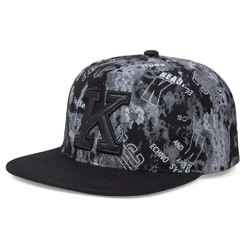 2026 spring/summer Printed K Letter Baseball Cap Young Men and Women