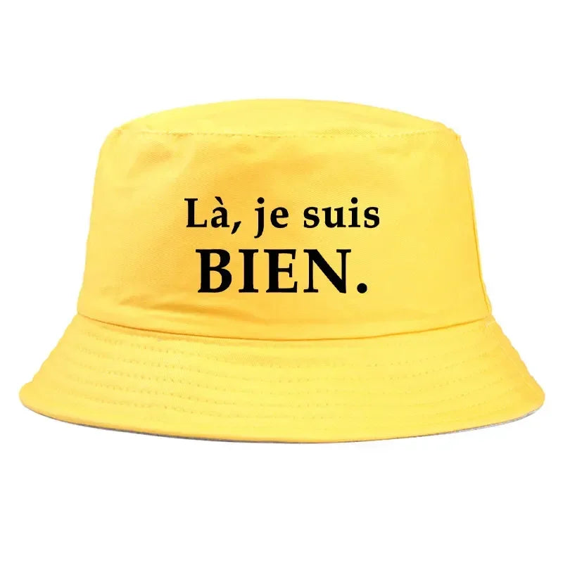 France Print Bob Reversible Bucket Hats Men Women
