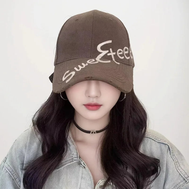 New Outdoor Sports Baseball Cap Wide Brim Showing Face Small