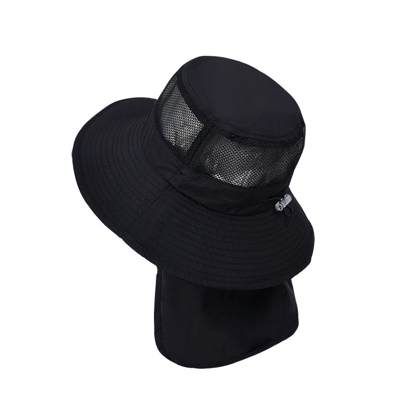 1147 Summer Boys and Girls Sunshade Hat Large brim Sunshade Shawl Breathable Fishing Hat