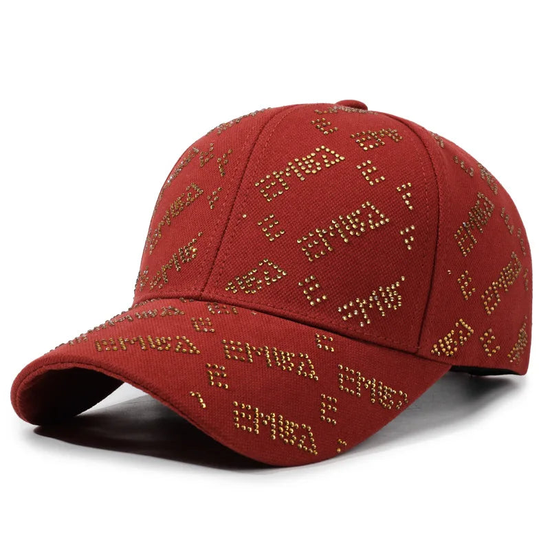 Spring Autumn New Hot Diamond Letter Baseball Hat