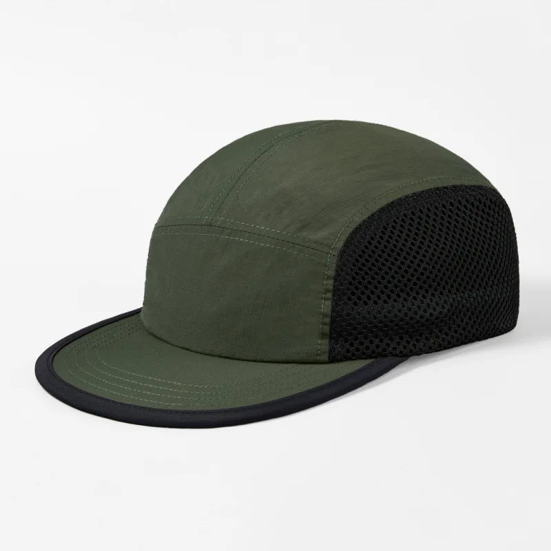 Ultralight 5 Panel Mesh Cap Dry Quick Breathable Running Cap