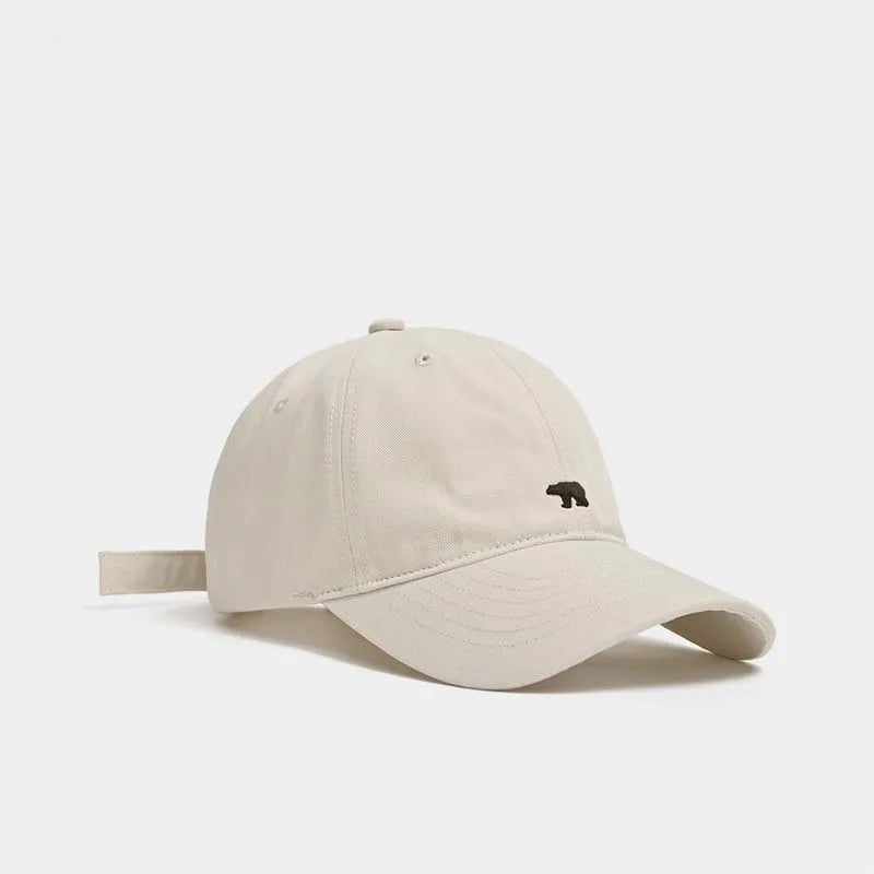 Outdoor Fashionable Unisex Retro Polar Bear Embroidered Baseball Cap