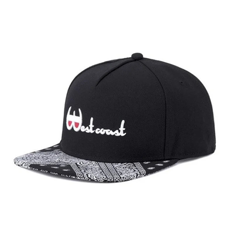New Luxury Letters Fashion Flat Brim Snapback Hat For Men Women Adult Outdoor Adjustable Sun Baseball Cap