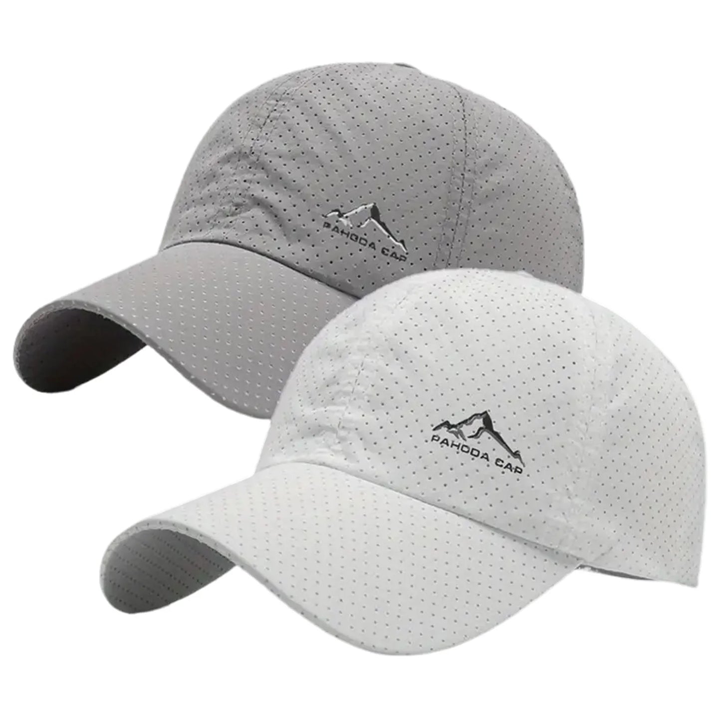 2PCS Unisex Baseball Caps Summer Quick Drying Breathable Hat Outdoor Sports