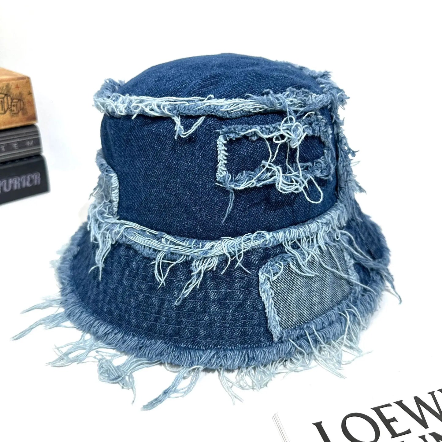New Autumn Washed Denim Bucket Hat For Women