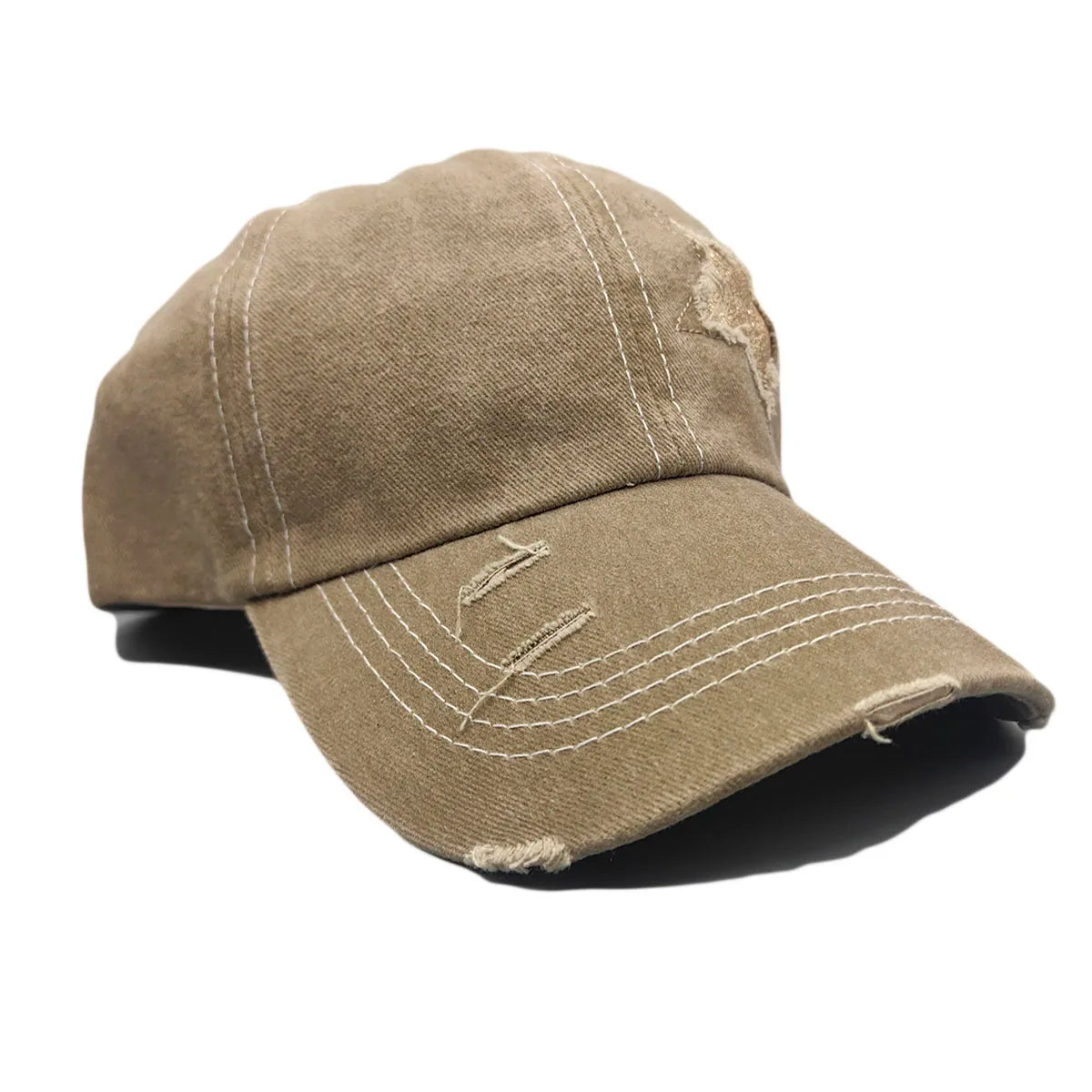 Summer Washed Denim Baseball Cap Casual Outdoor Adult Cotton Star Hat For Men And Women Hats