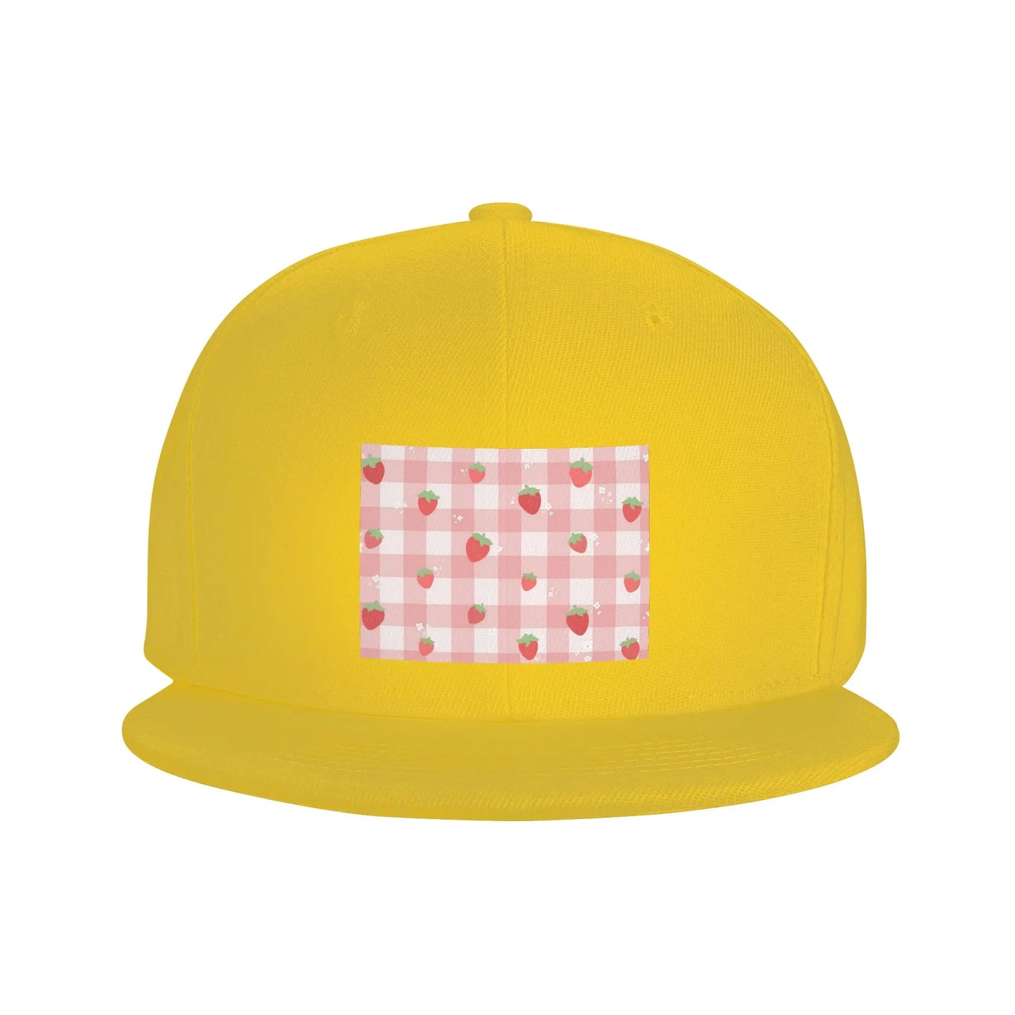Strawberry Plaid Baseball Caps Snapback Fashion Baseball Hats