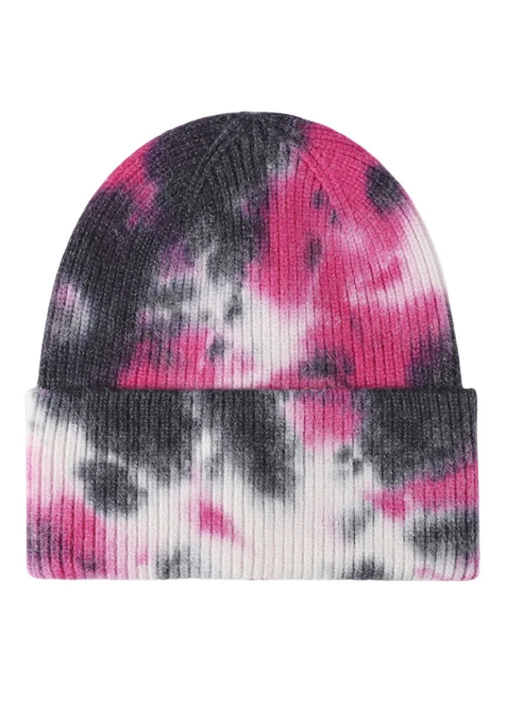 Tie Dye Keep Warm Outdoor Skullies Beanies Hip Hop Unisex