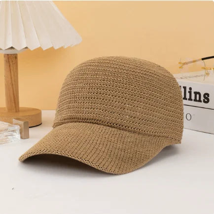Adjustable Korean Style Knitted Hollow Out Baseball Cap