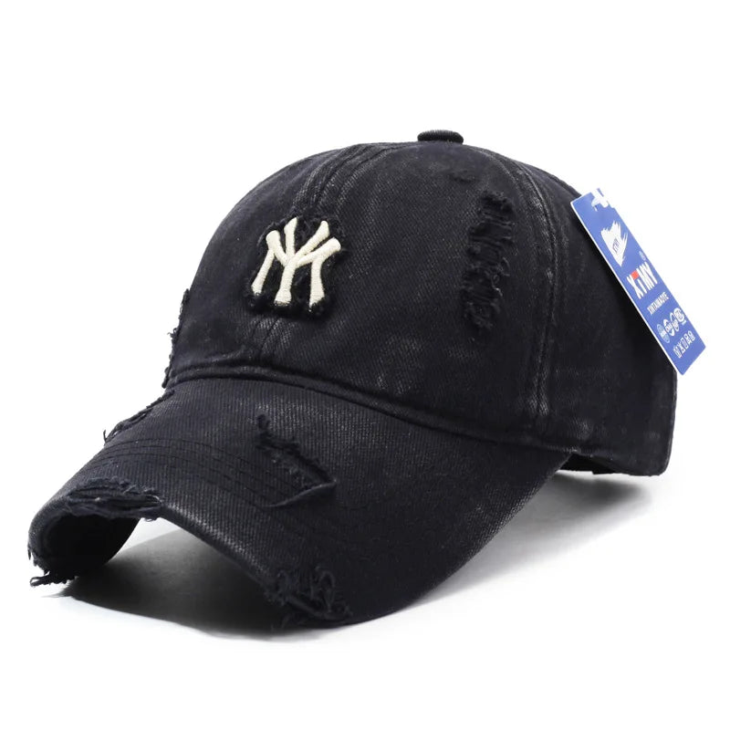 Korean Style Personalized Ripped Hat