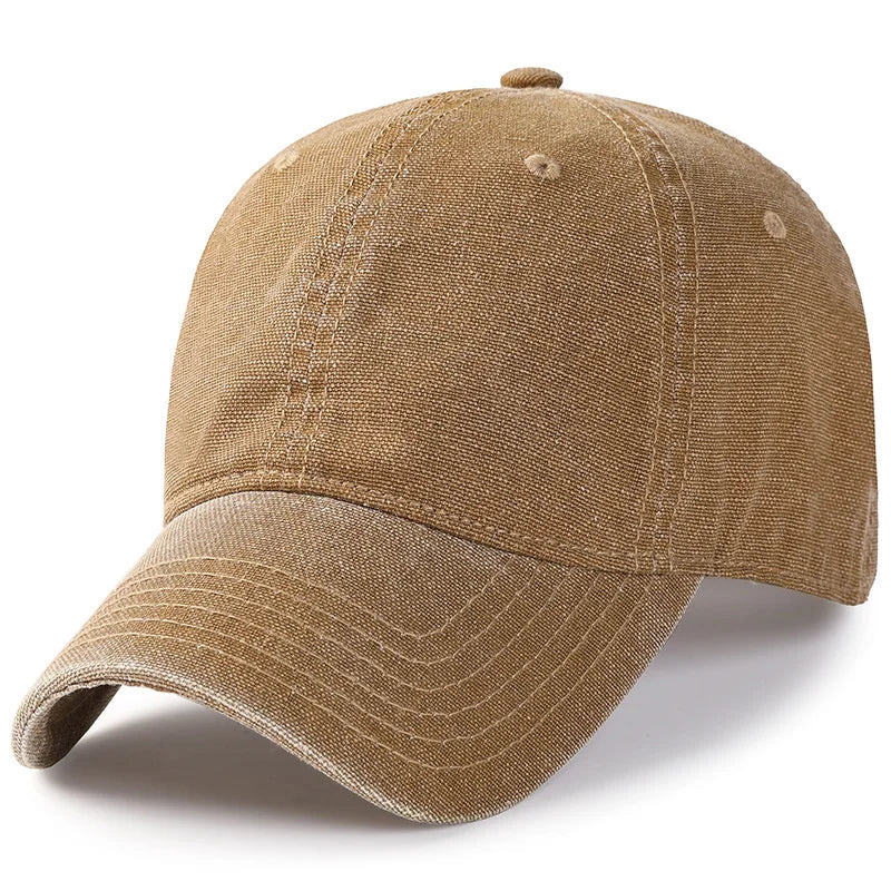 Denim Cotton Wash Snapback Hats Women Summer Sun Cap Big Head Man
