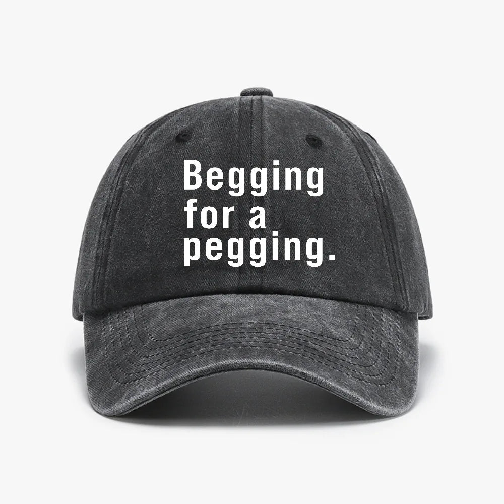A Pegging Letter Baseball Cap