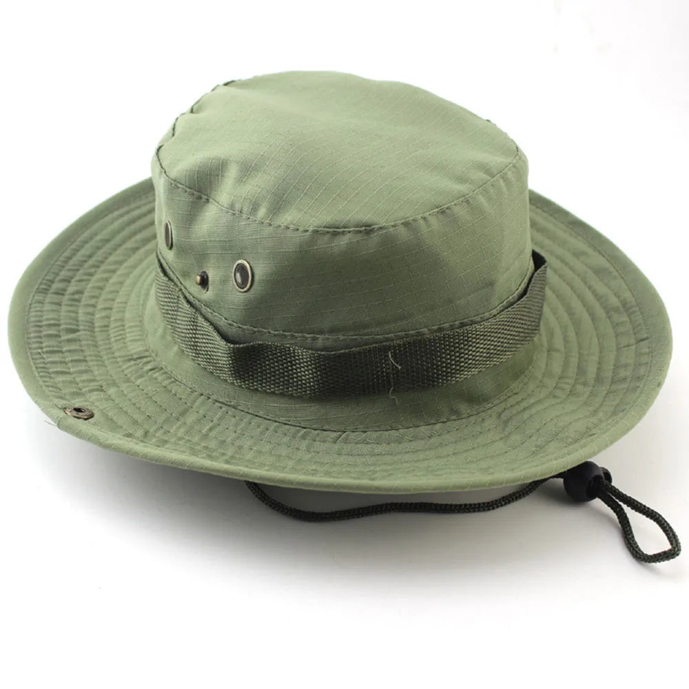 Camouflage Tactical Cap Outdoor Casual Men's Panama Bucket Hat