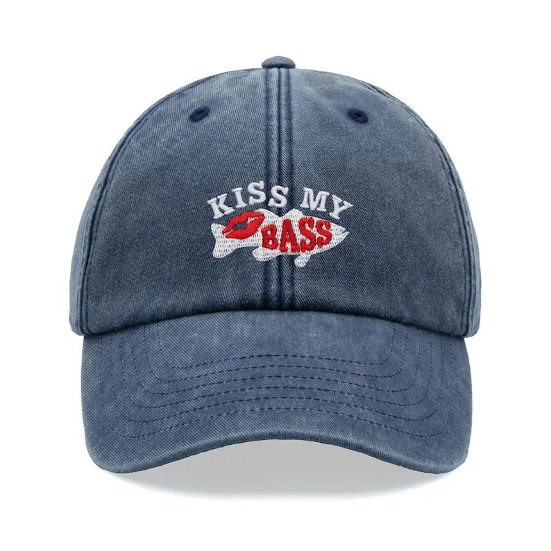 1pc "Kiss My Bass" Leisure Baseball Cap for Men