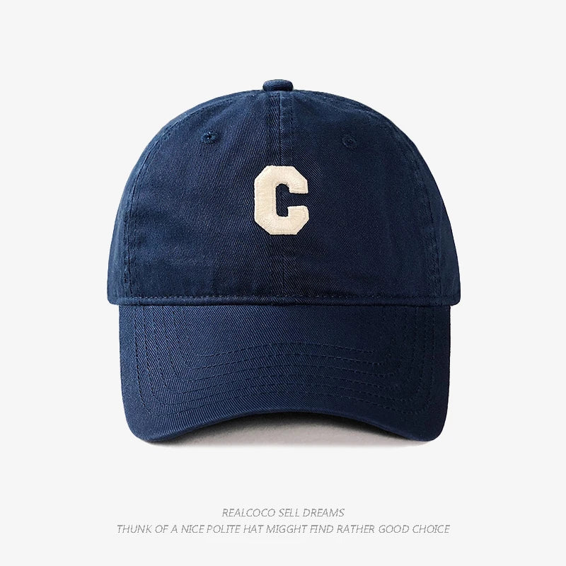 C Logo Baseball Cap For Spring And Summer Sun Protection