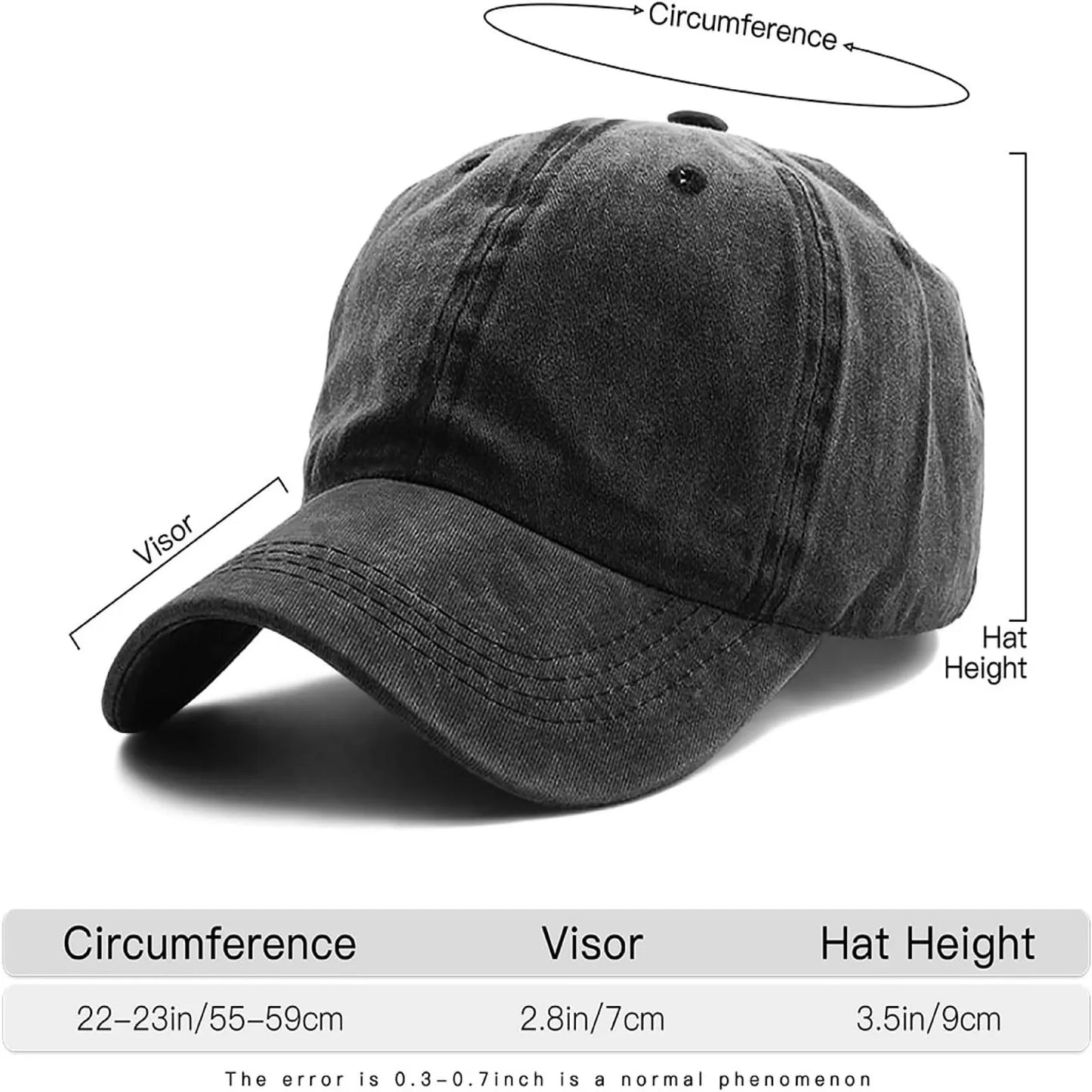 2026 New Washed Cotton Baseball Cap