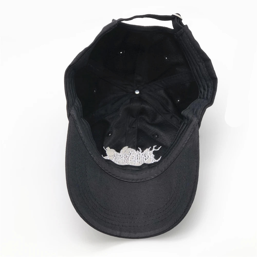 Embroidery Gothic Street Punk Frauen Baseball Cap Men Cotton