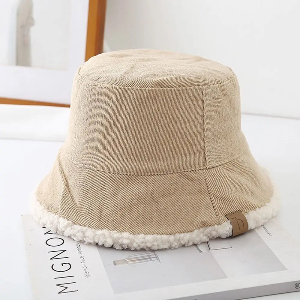 Trendy Lambswool Winter Bucket Hat